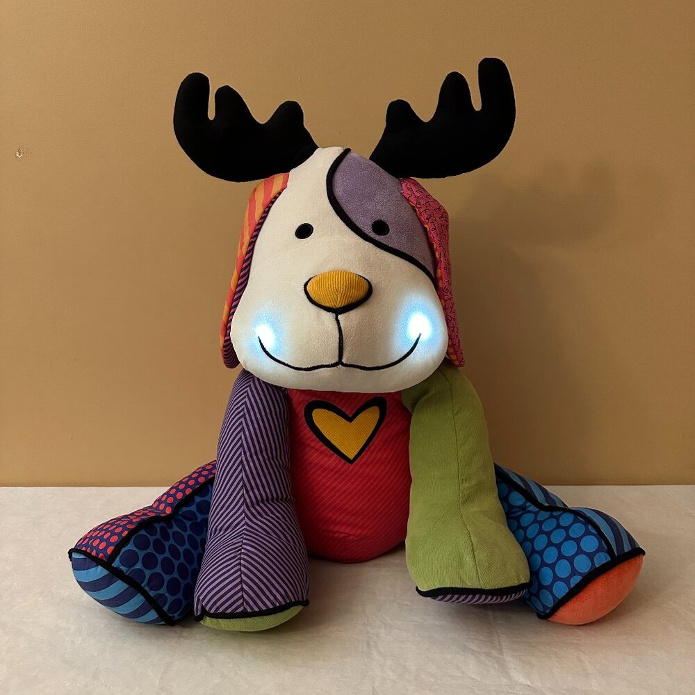 Britto 26" Jumbo Sized Reindog Musical & Light Up Plush / Works
